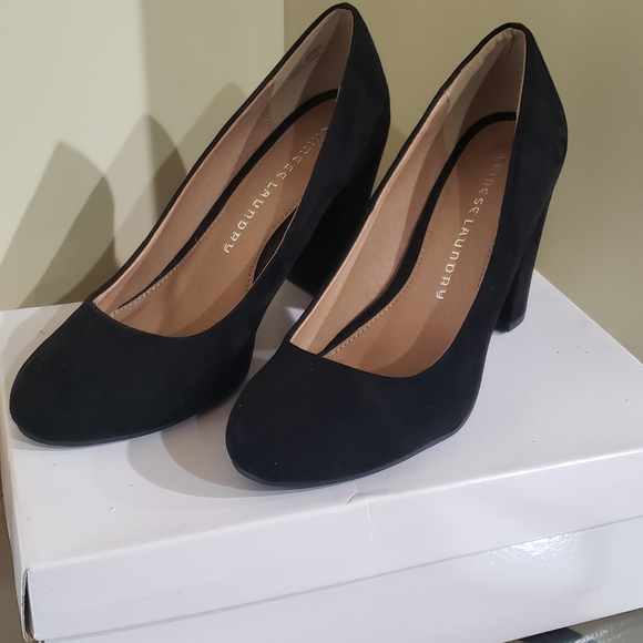 Chinese Laundry Velvet Feel Chunky Heels - Picture 5 of 8